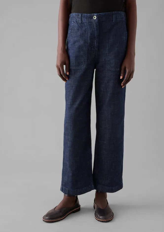 Denim|Workwear-TOAST Ashley Organic Cropped Jeans Indigo