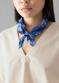 Hats, Scarves & Gloves-TOAST Block Print Batik Bandana AzuriteBlue
