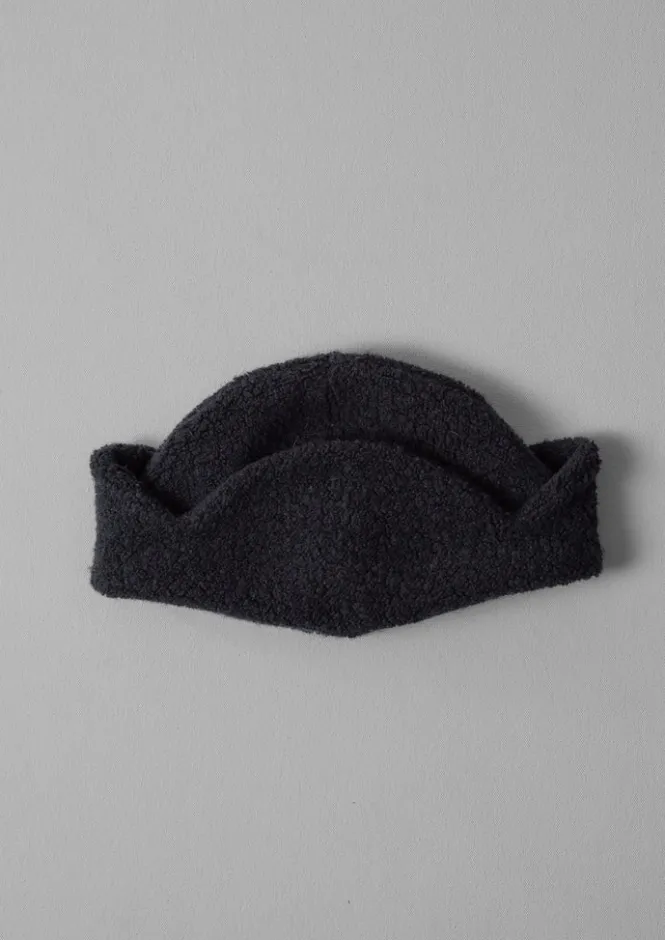 Hats, Scarves & Gloves-TOAST Cableami Wool Flight Hat Navy