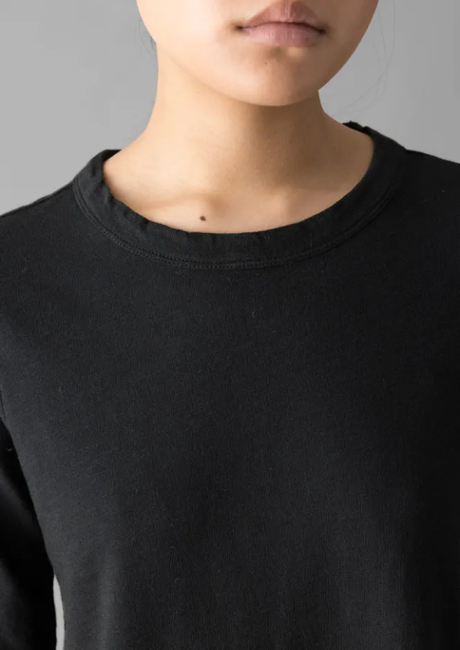 Jersey|Tops & Tees-TOAST Cleo Garment Dyed Organic Cotton Tee CarbonBlack
