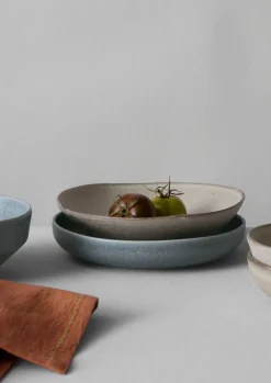 Ceramics-TOAST Cove Stoneware Deep Plate BlueGrey