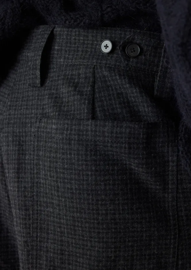Trousers-TOAST Duncan Wool Cotton Trousers Carbon
