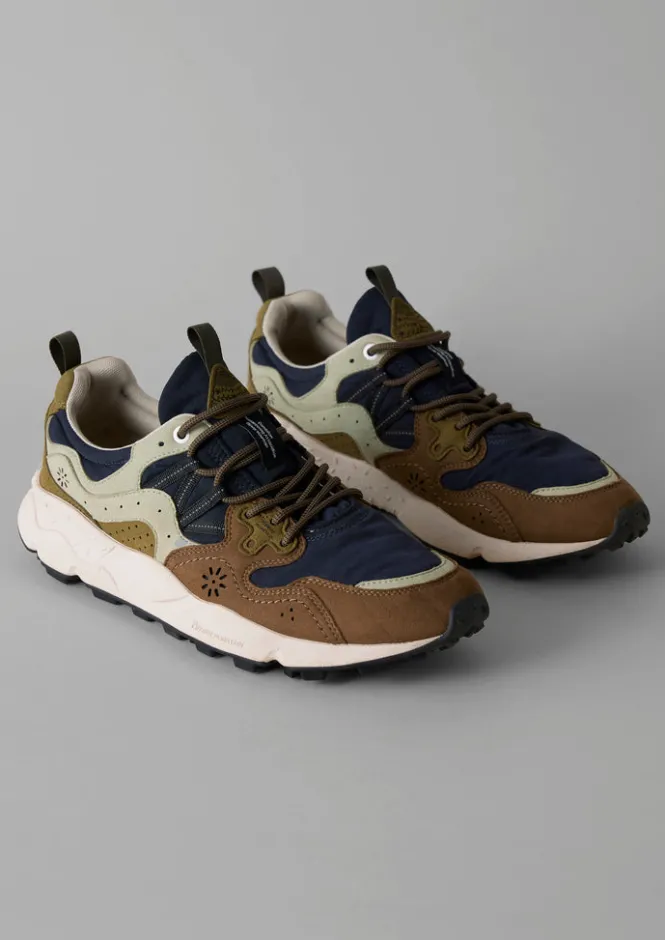 Trainers & Plimsolls-TOAST Flower Mountain Yamano Kaiso Trainers Navy/Sage