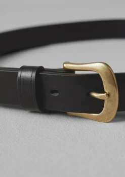 Bags & Belts-TOAST Jeans Belt Black