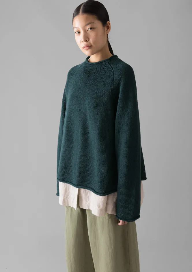 Linen|Jersey-TOAST Organic Cotton Linen Easy Sweater Puck