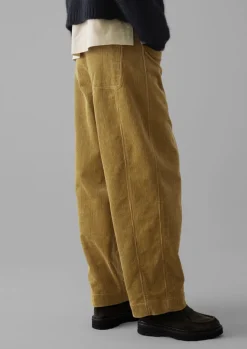 Cord|Workwear-TOAST Panelled Organic Cord Trousers GoldenSand