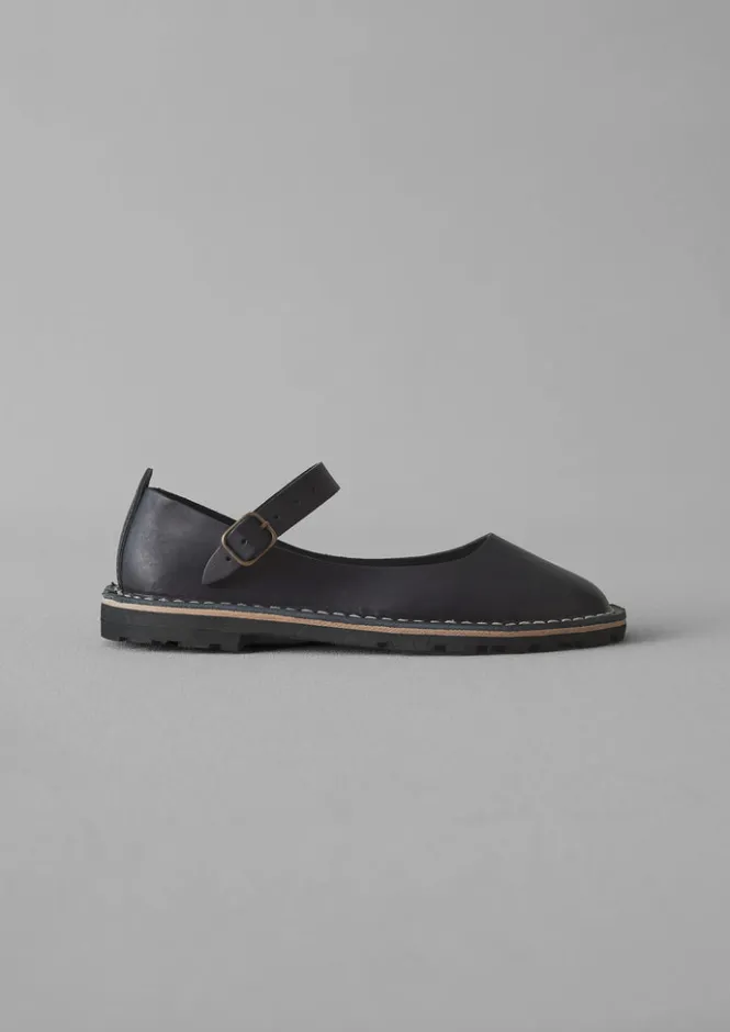 Shoes-TOAST Steve Mono Leather Mary Jane Shoes Black
