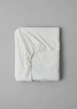 Textiles|Bed Linen-TOAST Washed Linen Cotton Fitted Sheet Ecru