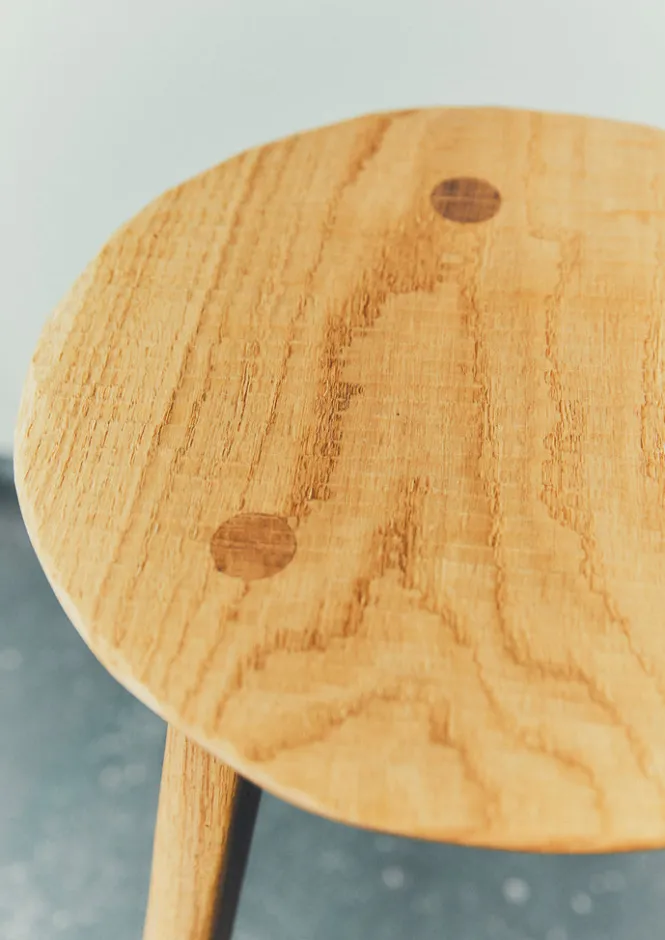 Decorative Pieces-TOAST Will Nock Round Side Table Oak